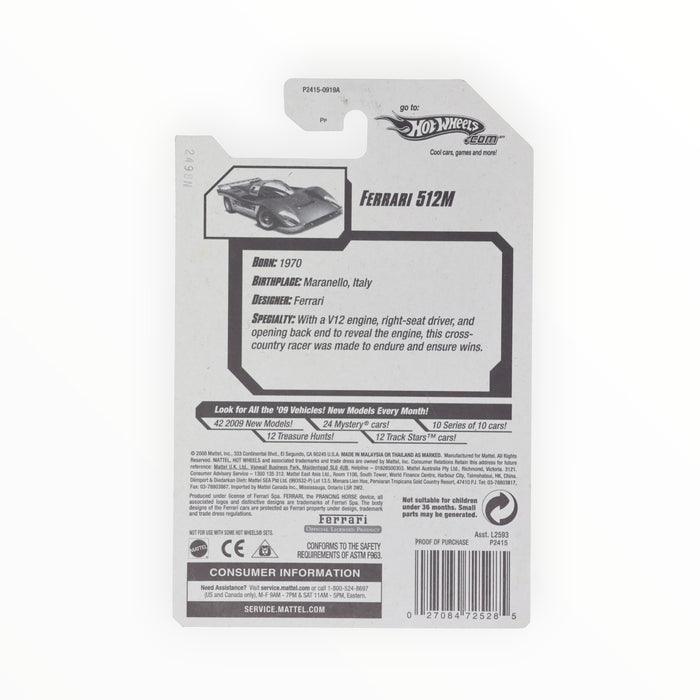 Hot Wheels Ferrari 512M - Mainline (2009) 95/190