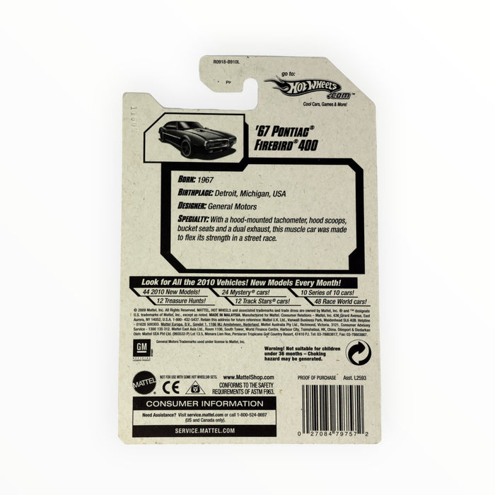 Hot Wheels '67 Pontiac Firebird 400 - Mainline (2010) 3/240