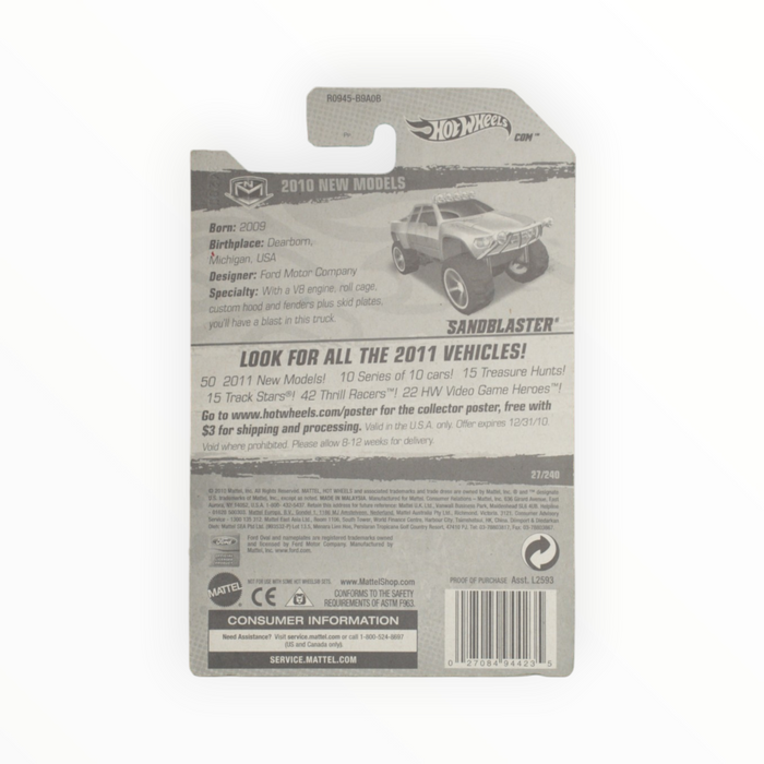 Hot Wheels Sandblaster - Mainline (2010) 27/240