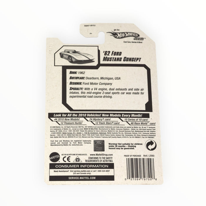 Hot Wheels '62 Ford Mustang Concept - Mainline (2010) 28/240