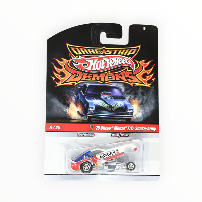 Hot Wheels '75 Chevy Monza F/C - Snake/Army - Dragstrip Demons (2010) 6/26