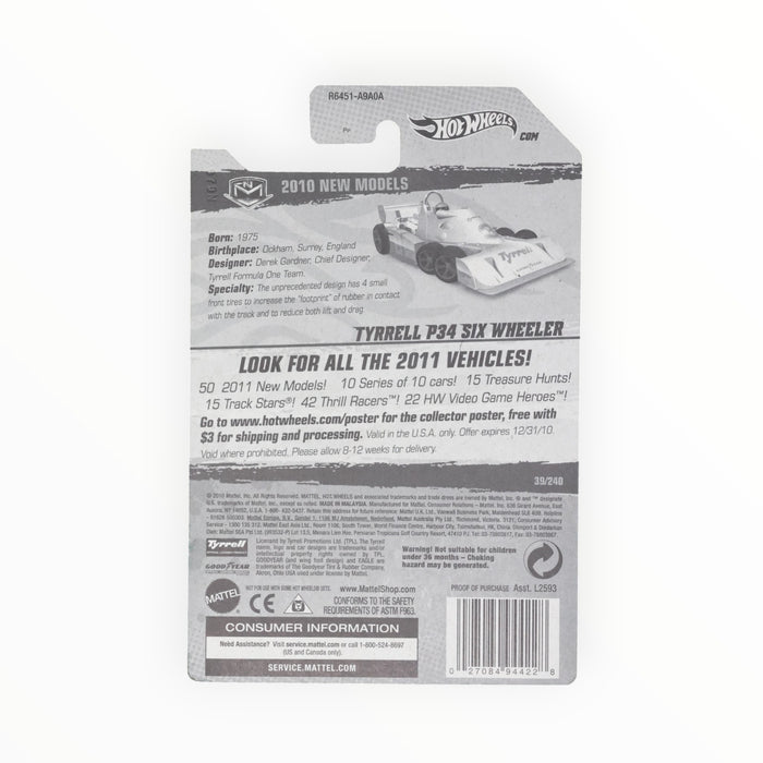 Hot Wheels Tyrrell P34 Six Wheeler - Mainline (2010) 39/240