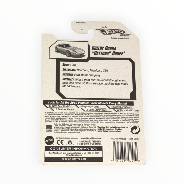 Hot Wheels Shelby Cobra Daytona Coupe (Super Treasure Hunt) 2010 - 49/240