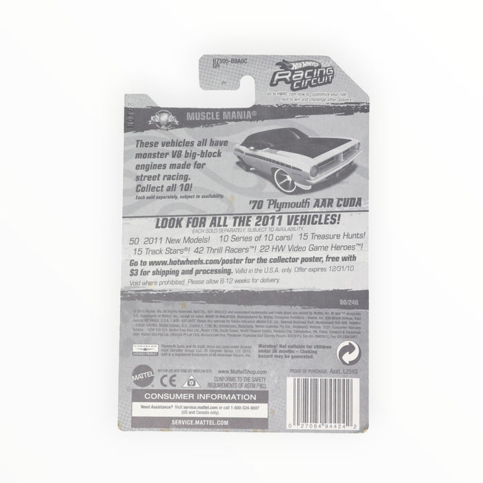 Hot Wheels '70 Plymouth AAR Cuda - Mainline (2010) 80/240