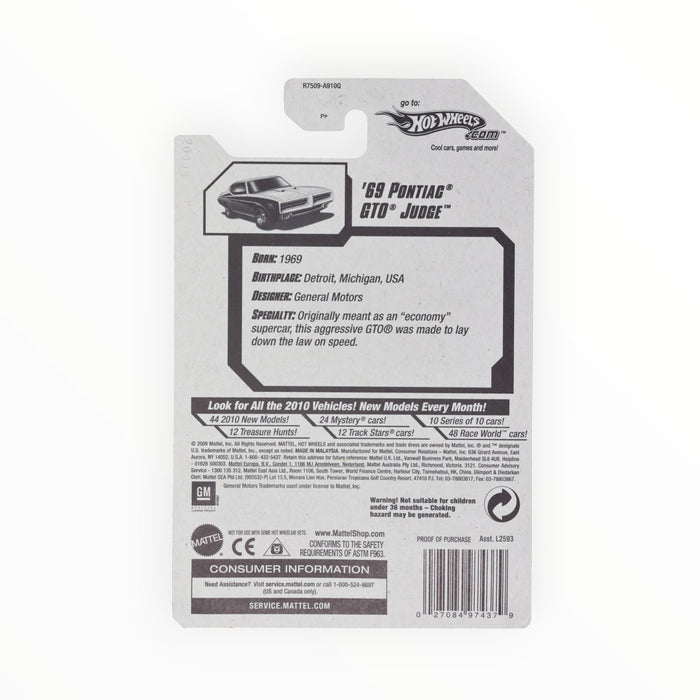Hot Wheels '69 Pontiac GTO Judge - Mainline (2010) 84/240