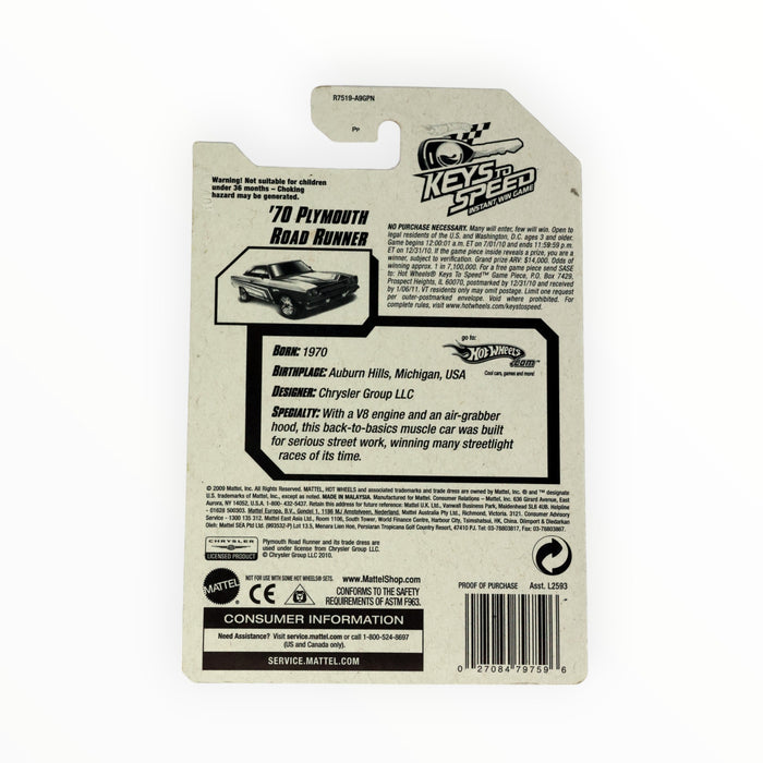 Hot Wheels '70 Plymouth Road Runner - Mainline (2010) 94/240