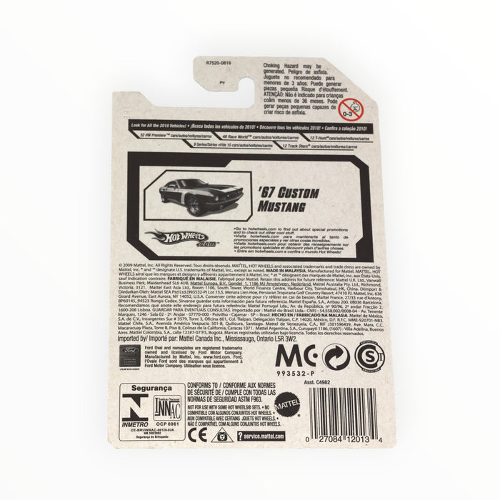 Hot Wheels '67 Custom Mustang - Mainline (2010) 95/240
