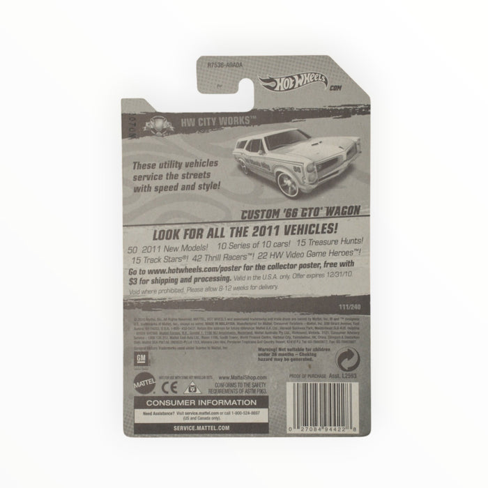 Hot Wheels Custom '66 GTO Wagon - Mainline (2010) 236/250