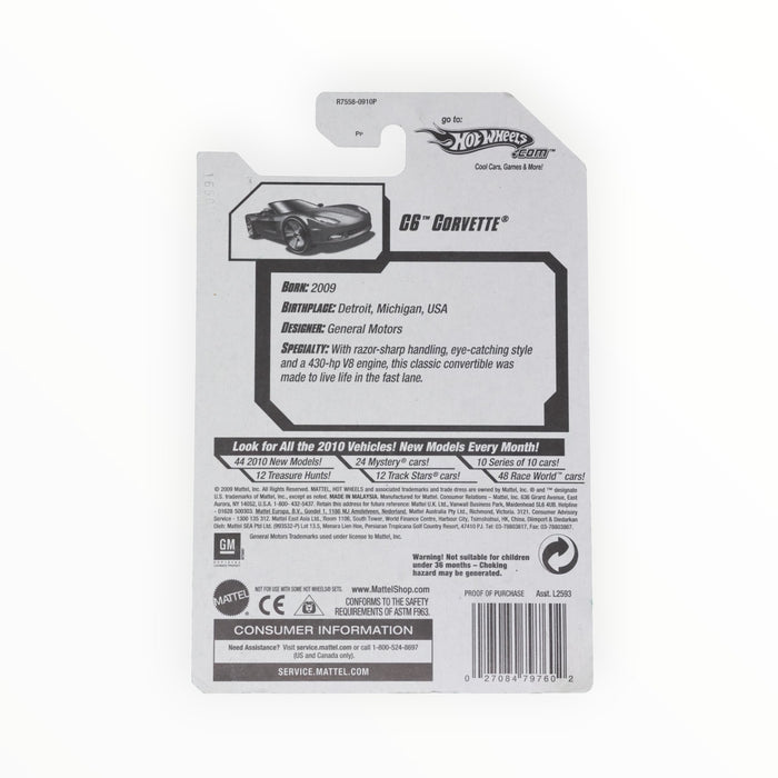 Hot Wheels C6 Corvette (Convertible) - Mainline (2010) 133/240