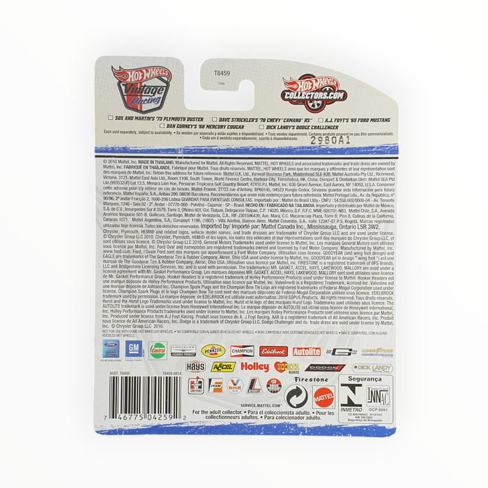Hot Wheels Dan Gurney's '68 Mercury Cougar - Vintage Racing (2011) 2/30