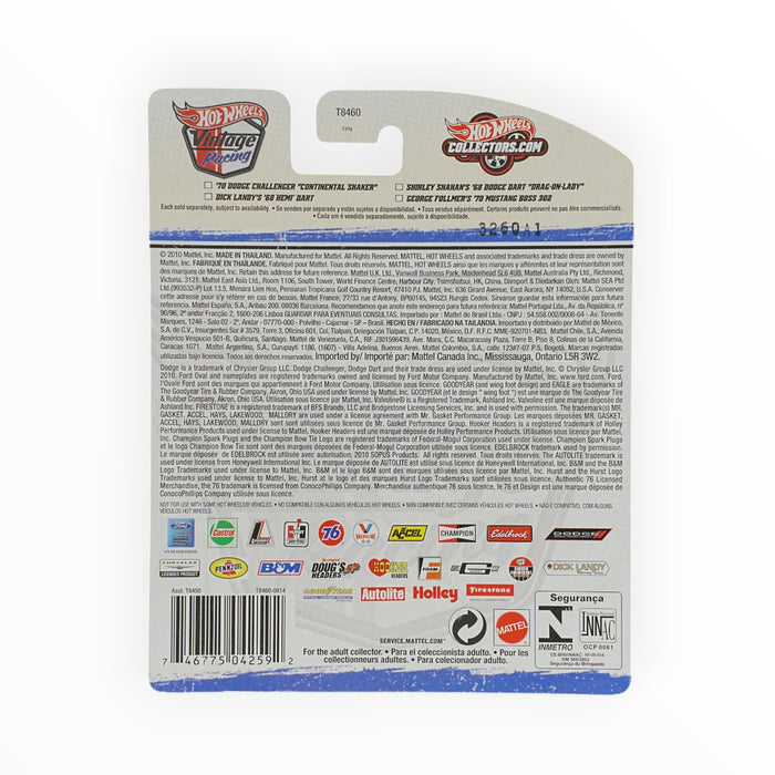 Hot Wheels George Follmer's '70 Ford Mustang Boss 302 - Vintage Racing (2011) 9/30