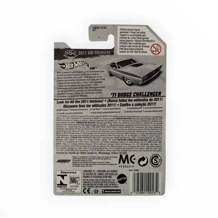 Hot Wheels '71 Dodge Challenger - Mainline (2011) 12/244