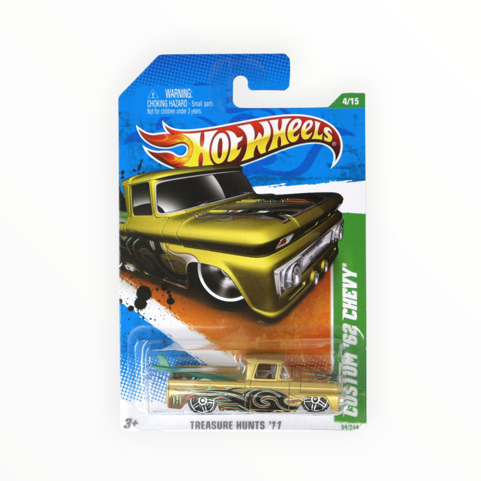 Hot Wheels Custom '62 Chevy (Treasure Hunt) Mainline (2011) 54/244