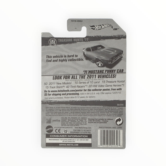 Hot Wheels '71 Mustang Funny Car (Treasure Hunt) 2011 - 60/244