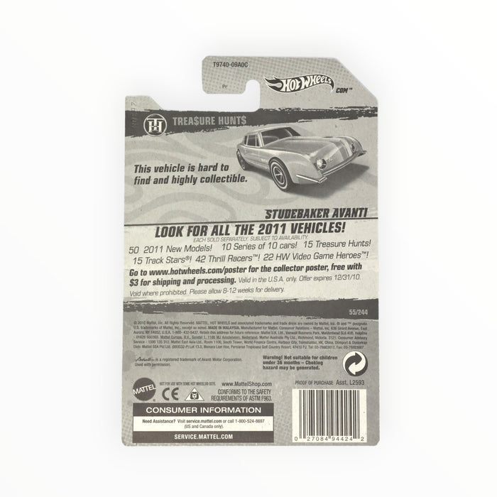 Hot Wheels Studebaker Avanti (Super Treasure Hunt) 2011 - 55/244