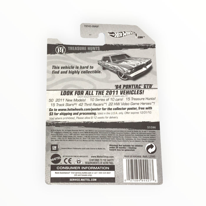 Hot Wheels '64 Pontiac GTO (Super Treasure Hunt) 2011 - 57/244