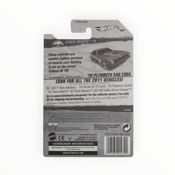 Hot Wheels '70 Plymouth AAR Cuda - Mainline (2011) 83/244