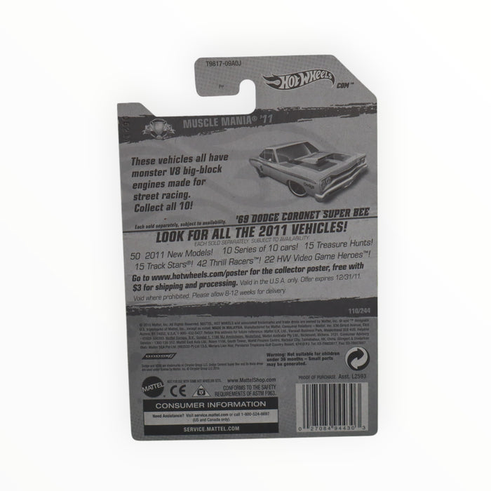 Hot Wheels '69 Dodge Coronet Super Bee - Mainline (2011) 110/244