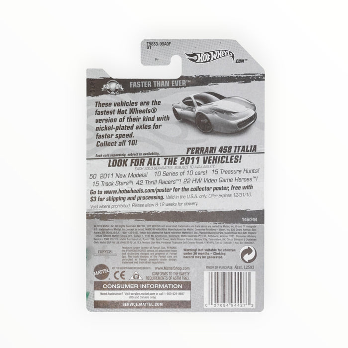 Hot Wheels Ferrari 458 Italia - Mainline (2011) 146/244