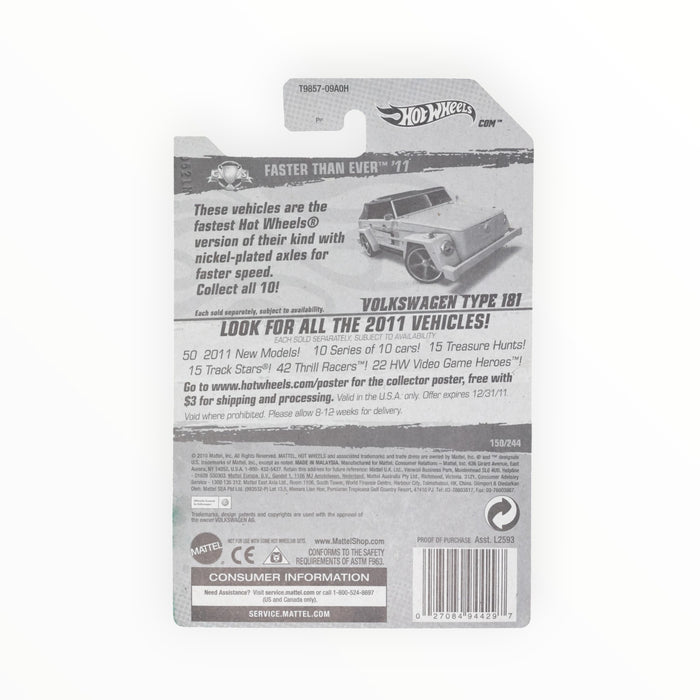 Hot Wheels Volkswagen Type 181 - Mainline (2011) 150/244