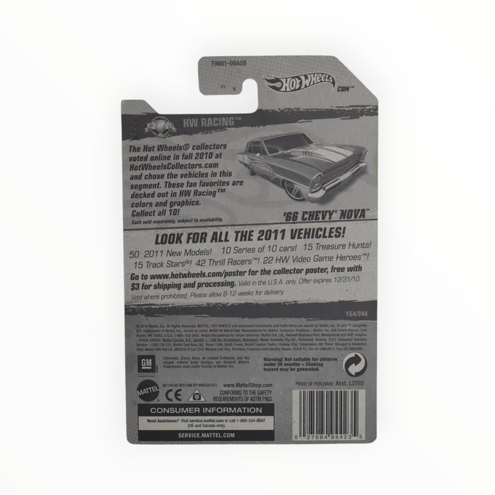 Hot Wheels '66 Chevy Nova - Mainline (2011) 154/244