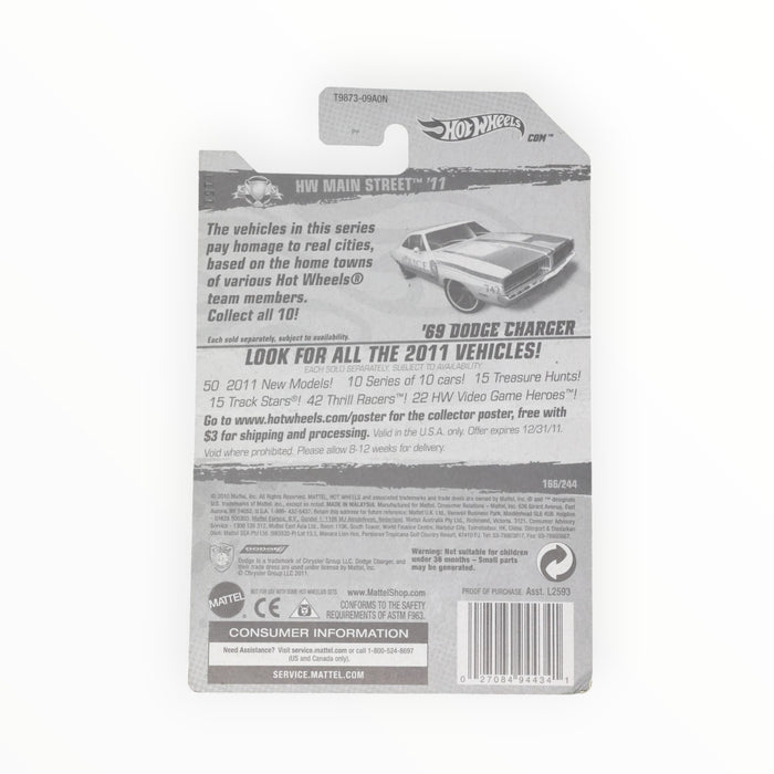 Hot Wheels '69 Dodge Charger - Mainline (2011) 166/244