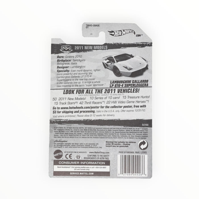 Hot Wheels Lamborghini Gallardo LP 570-4 Superleggera - Mainline (2011) 9/244