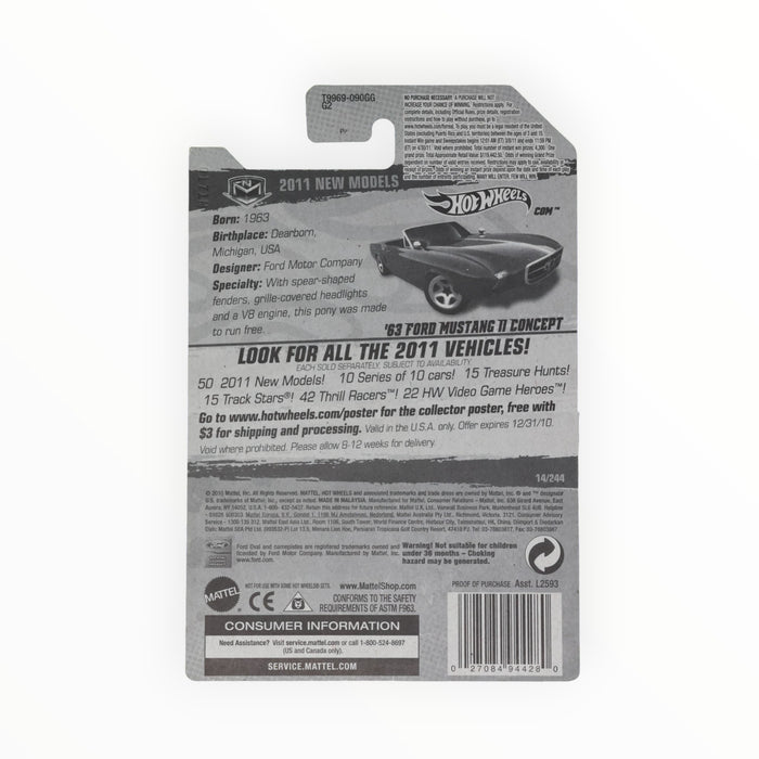 Hot Wheels '63 Ford Mustang II Concept - Mainline (2011) 14/244