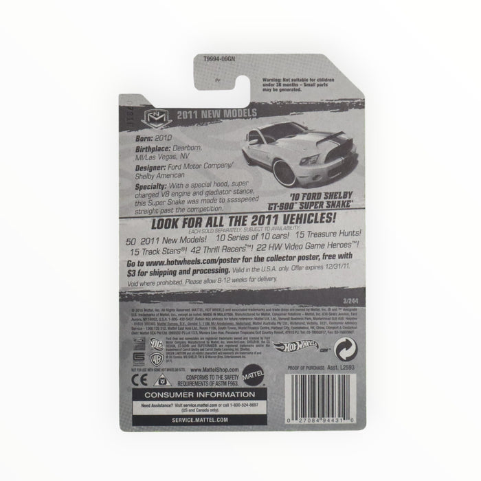 Hot Wheels '10 Ford Shelby GT500 Super Snake - Mainline (2011) 3/244