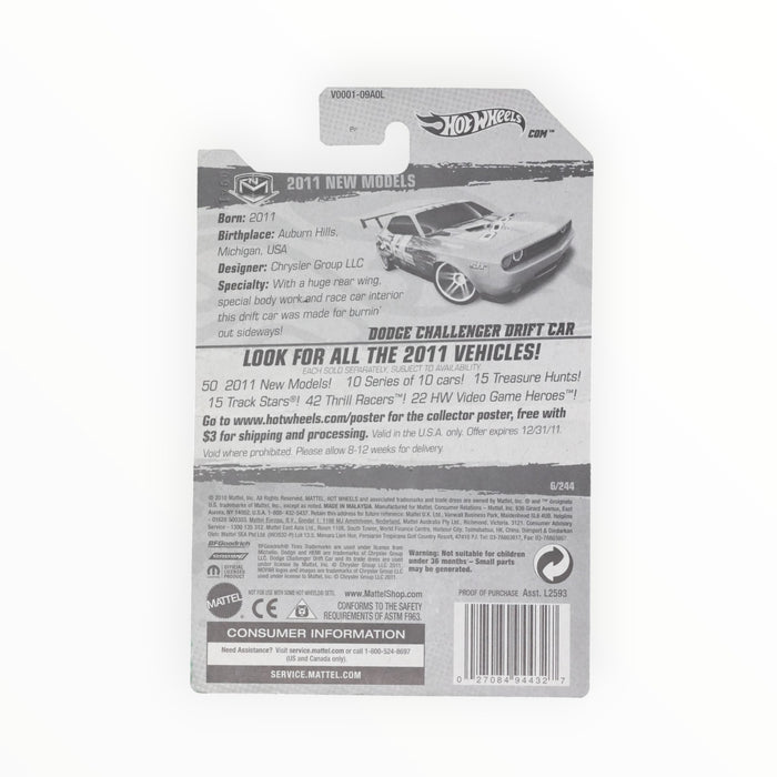 Hot Wheels Dodge Challenger Drift Car - Mainline (2011) 6/244