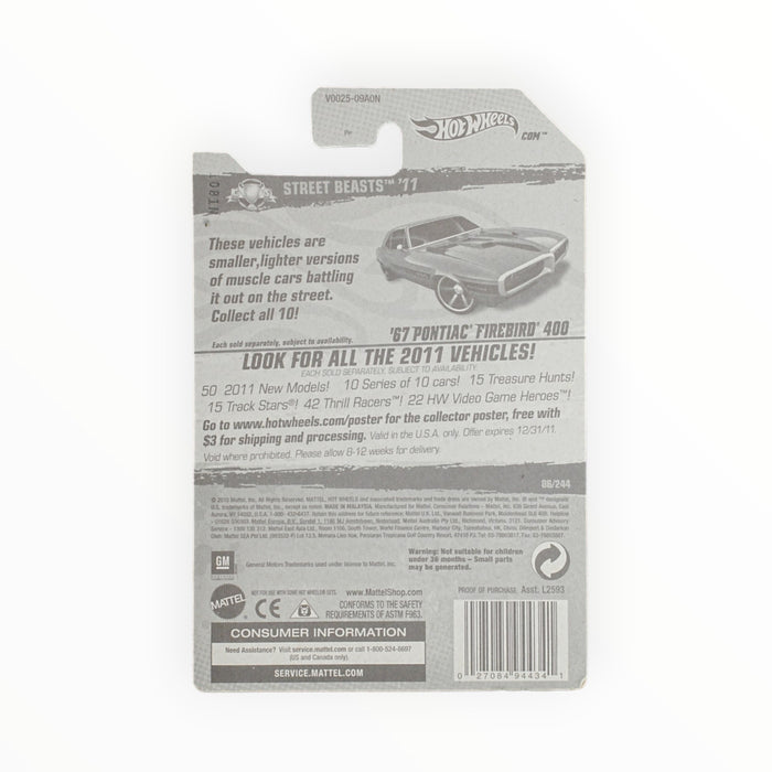 Hot Wheels '67 Pontiac Firebird 400 - Mainline (2011) 86/244