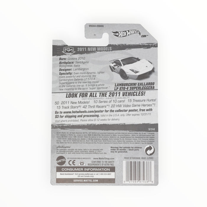 Hot Wheels Lamborghini Gallardo LP 570-4 Superleggera - Mainline (2011) 9/244