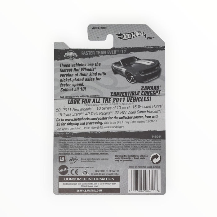 Hot Wheels Camaro Convertible Concept - Mainline (2011) 149/244