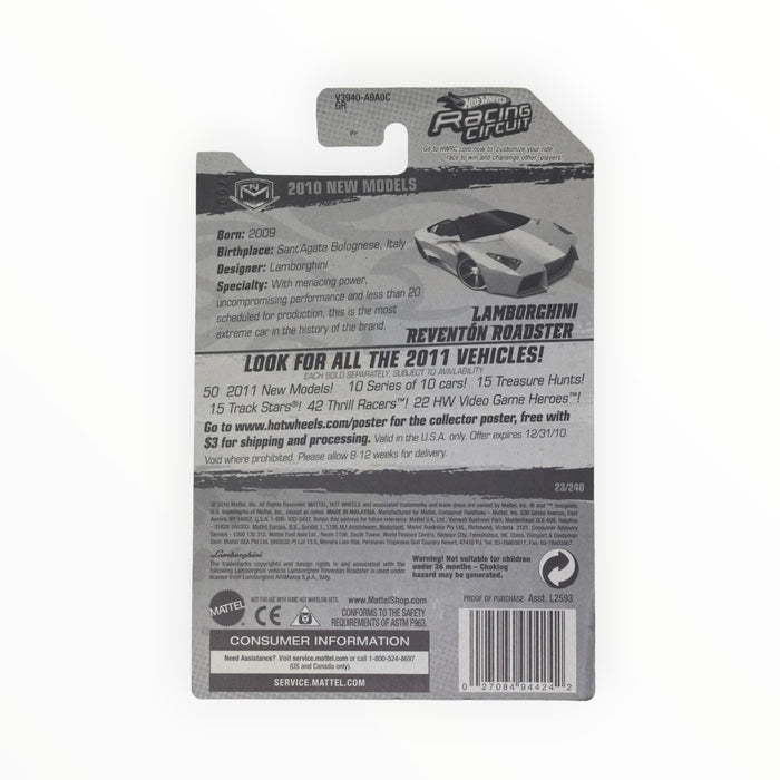 Hot Wheels Lamborghini Reventon Roadster - Mainline (2010) 23/240