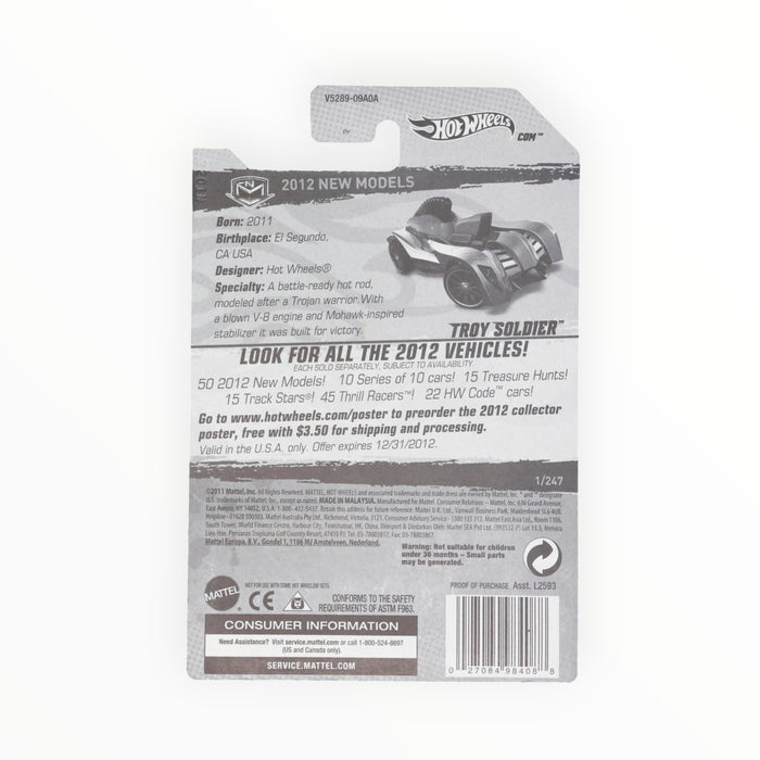 Hot Wheels Troy Soldier - Mainline (2012) 1/247