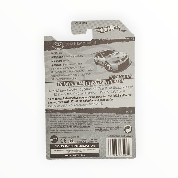 Hot Wheels BMW M3 GT2 - Mainline (2012) 5/247