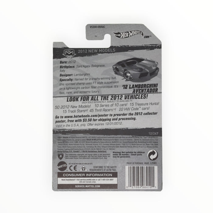 Hot Wheels '12 Lamborghini Aventador - Mainline (2012) 12/247