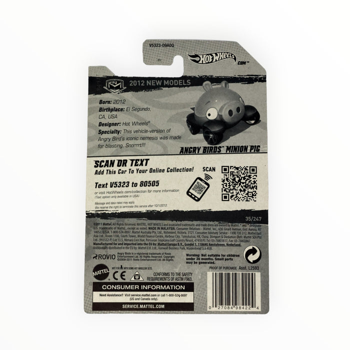Hot Wheels Angry Birds Minion Pig - Mainline (2012) 35/247