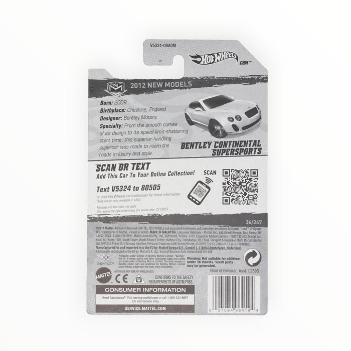 Hot Wheels Bentley Continental Supersports - Mainline (2012) 36/247