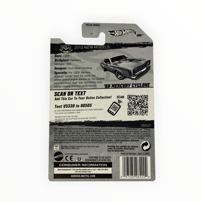 Hot Wheels '69 Mercury Cyclone - Mainline (2012) 50/247