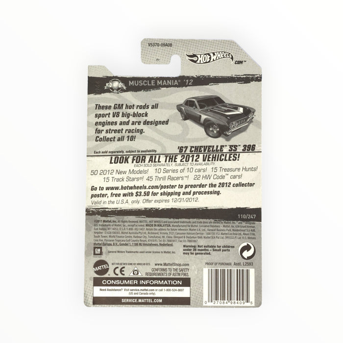 Hot Wheels '67 Chevelle SS 396 (Super Treasure Hunt) 2012 - 110/247