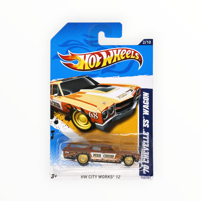 Hot Wheels '70 Chevelle SS Wagon (Super Treasure Hunt) Mainline (2012) 132/247