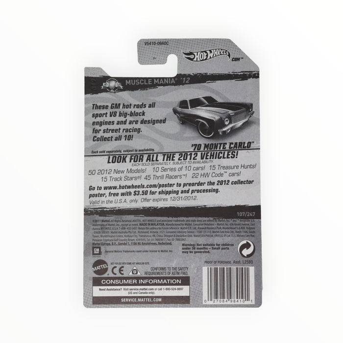 Hot Wheels '70 Monte Carlo - Mainline (2012) 107/247