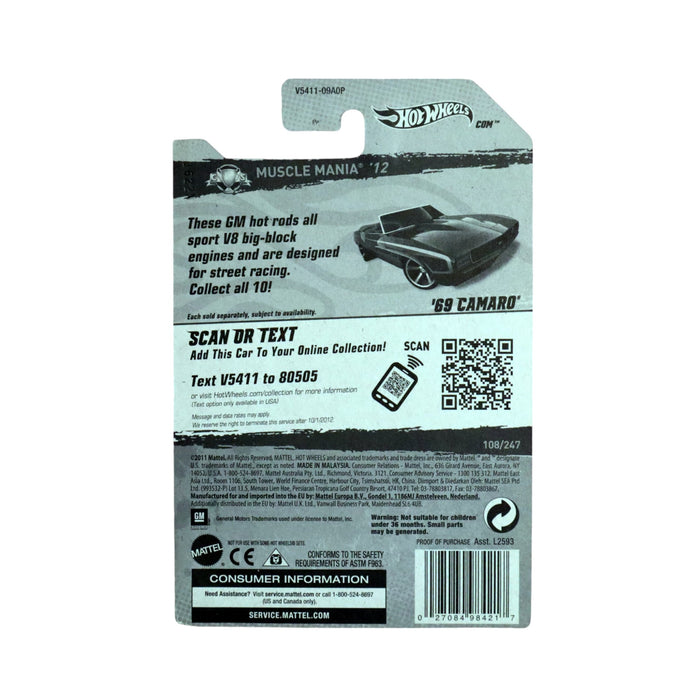 Hot Wheels '69 Camaro - Mainline (2012) 108/247