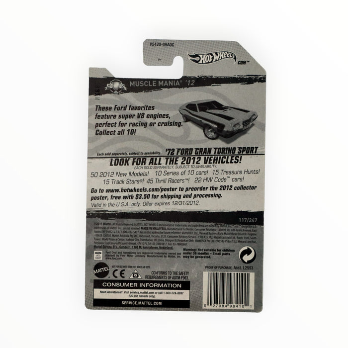 Hot Wheels '72 Ford Gran Torino Sport - Mainline (2012) 117/247