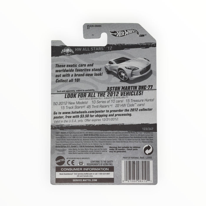 Hot Wheels Aston Martin One-77 - Mainline (2012) 123/247
