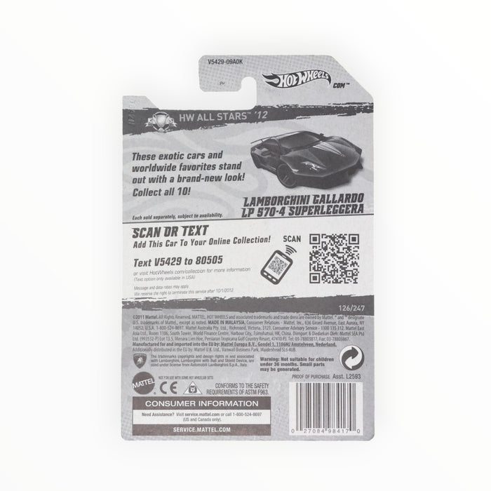 Hot Wheels Lamborghini Gallardo LP 570-4 Superleggera - Mainline (2012) 126/247