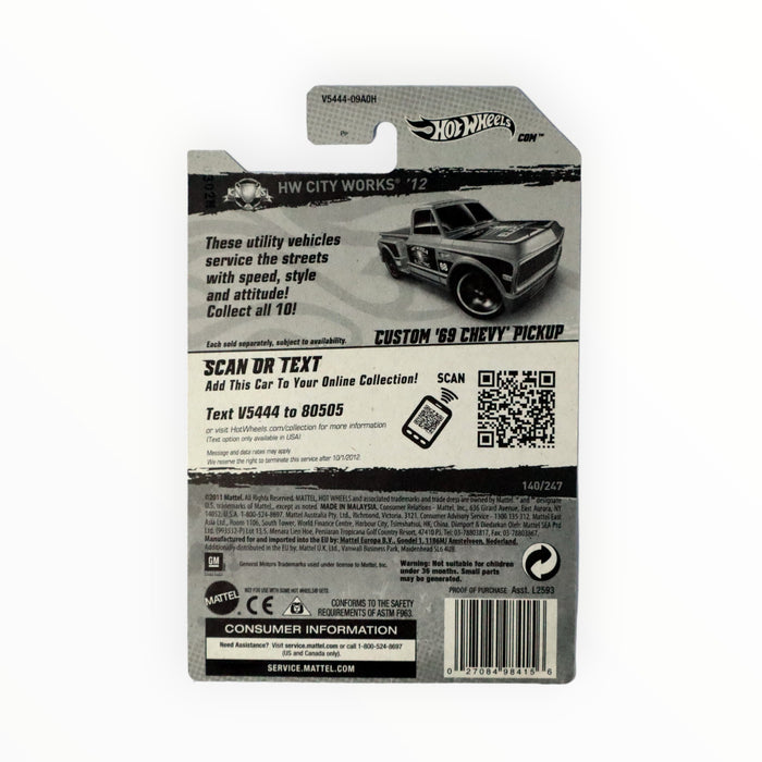 Hot Wheels Custom '69 Chevy Pickup - Mainline (2012) 140/247