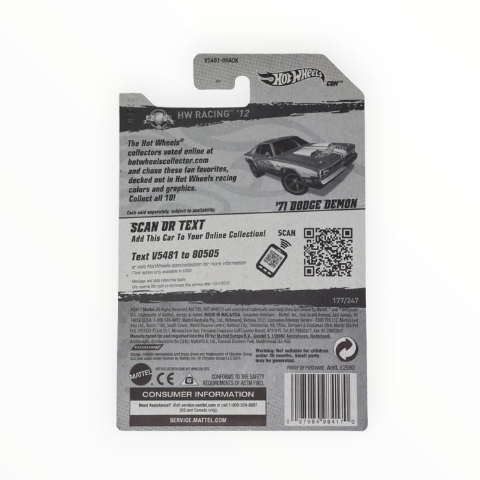 Hot Wheels '71 Dodge Demon - Mainline (2012) 177/247