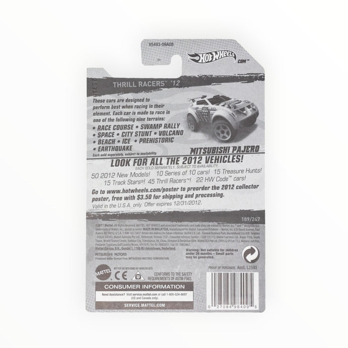 Hot Wheels Mitsubishi Pajero - Mainline (2012) 189/247